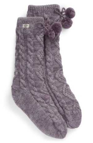Pompom Fleece Lined Socks UGG®